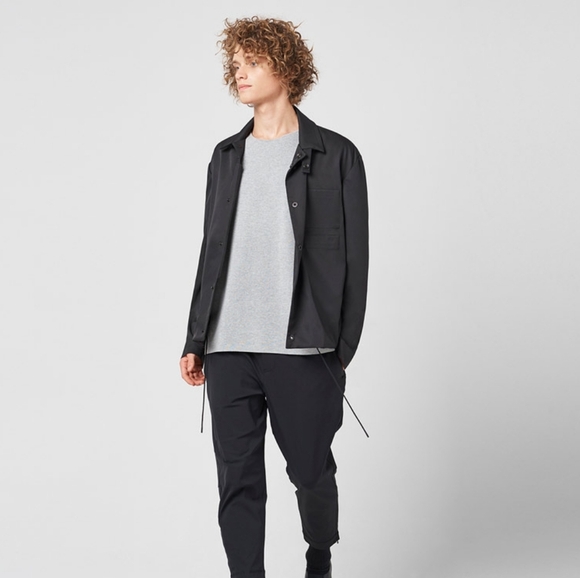 The Arrivals NYC Nolan Mechanic Bomber Jacket Charcoal Grey Mens Size LG - Picture 1 of 10